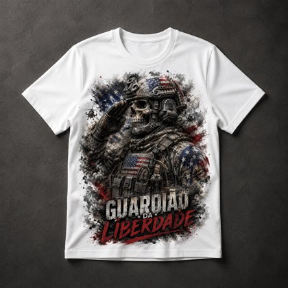 Camiseta Caveira Militar
