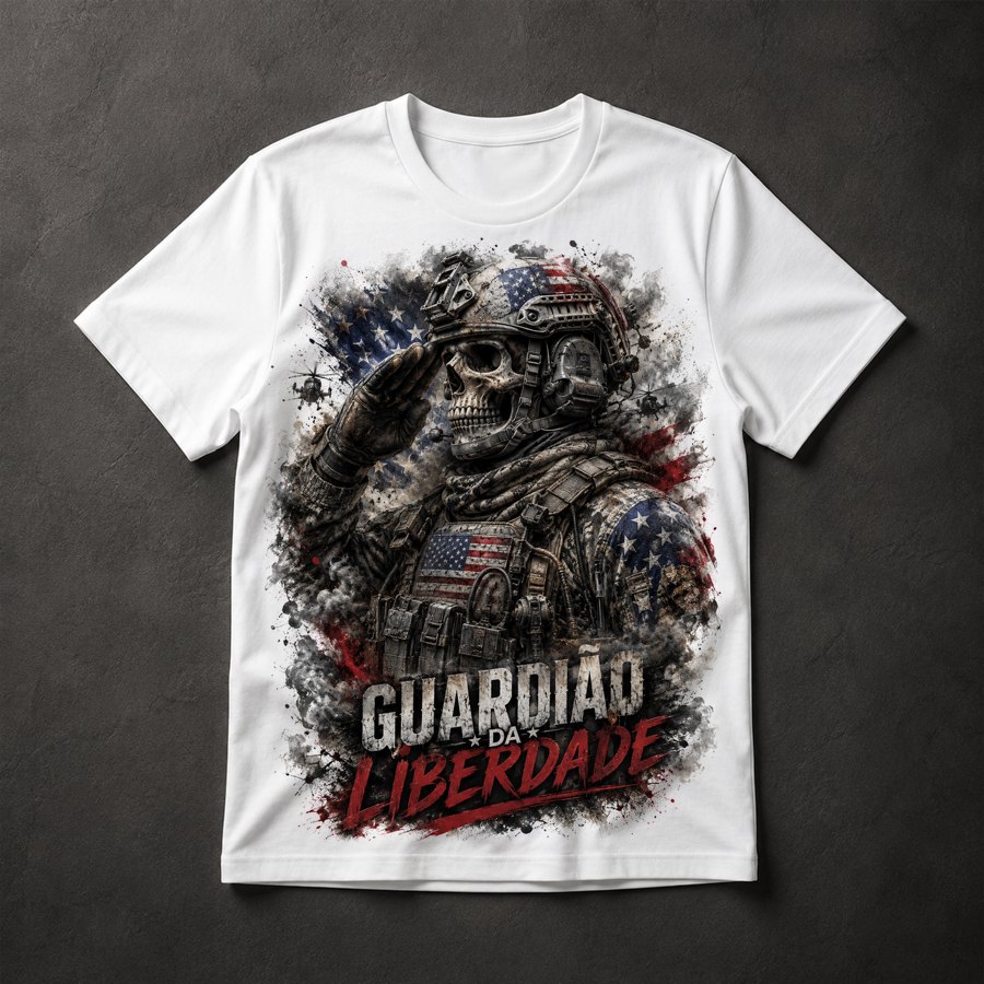 Camiseta Caveira Militar