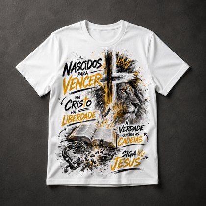 Camiseta Fé Cristã Evangélica