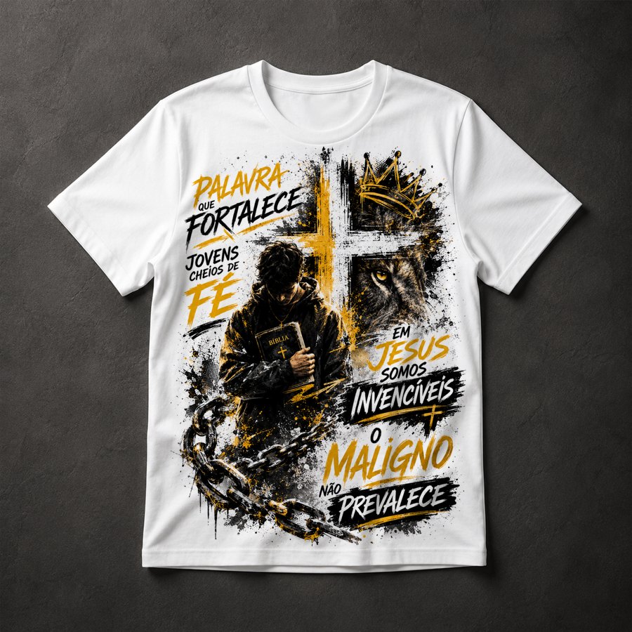 Camiseta Gospel Cristão Jovem