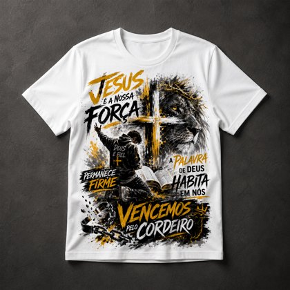 Camiseta Fé Cristã Gospel