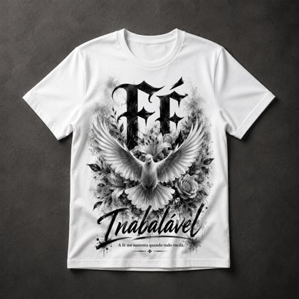 Camiseta Fé Religiosa Gospel