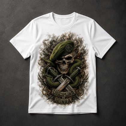 Camiseta Caveira Militar