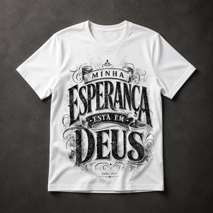 Camiseta Fé Cristã Gospel