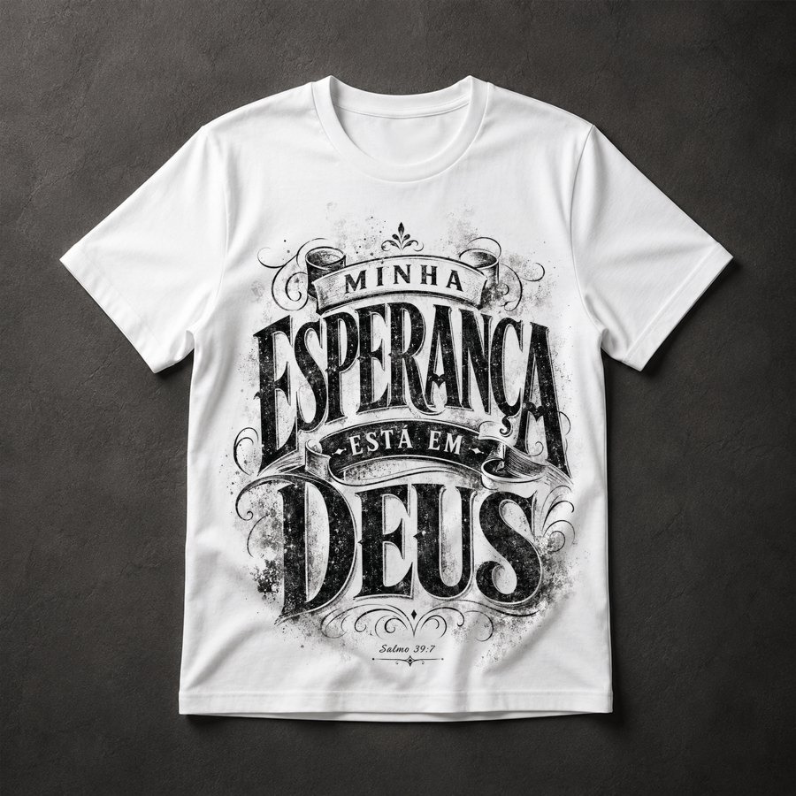 Camiseta Fé Cristã Gospel