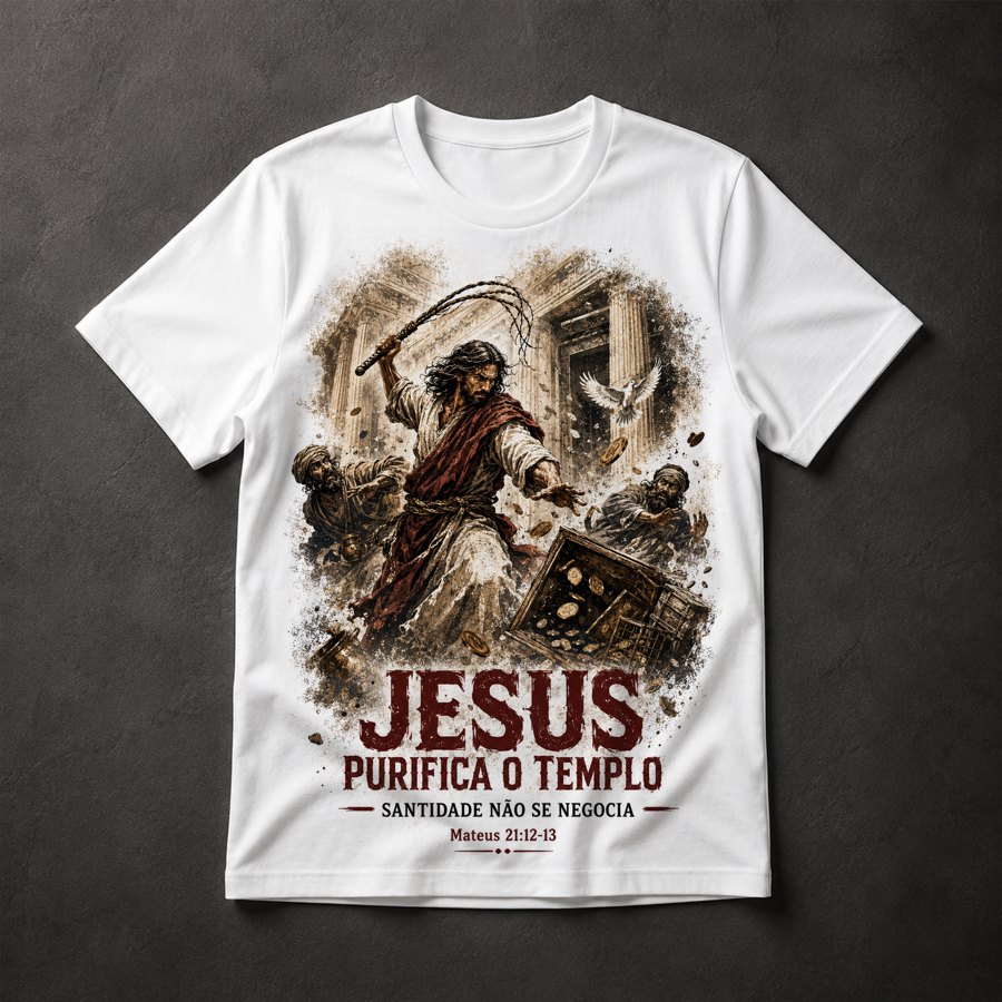 Camiseta Jesus Templo