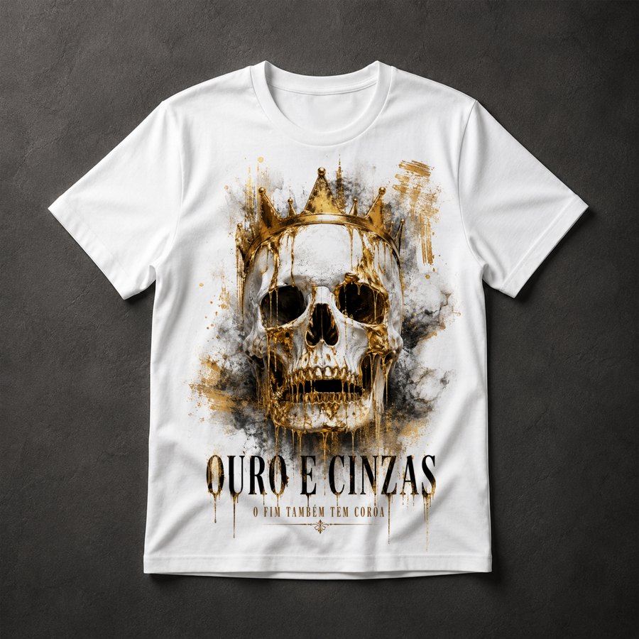 Camiseta Caveira Coroa