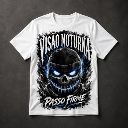 Camiseta Caveira Balaclava