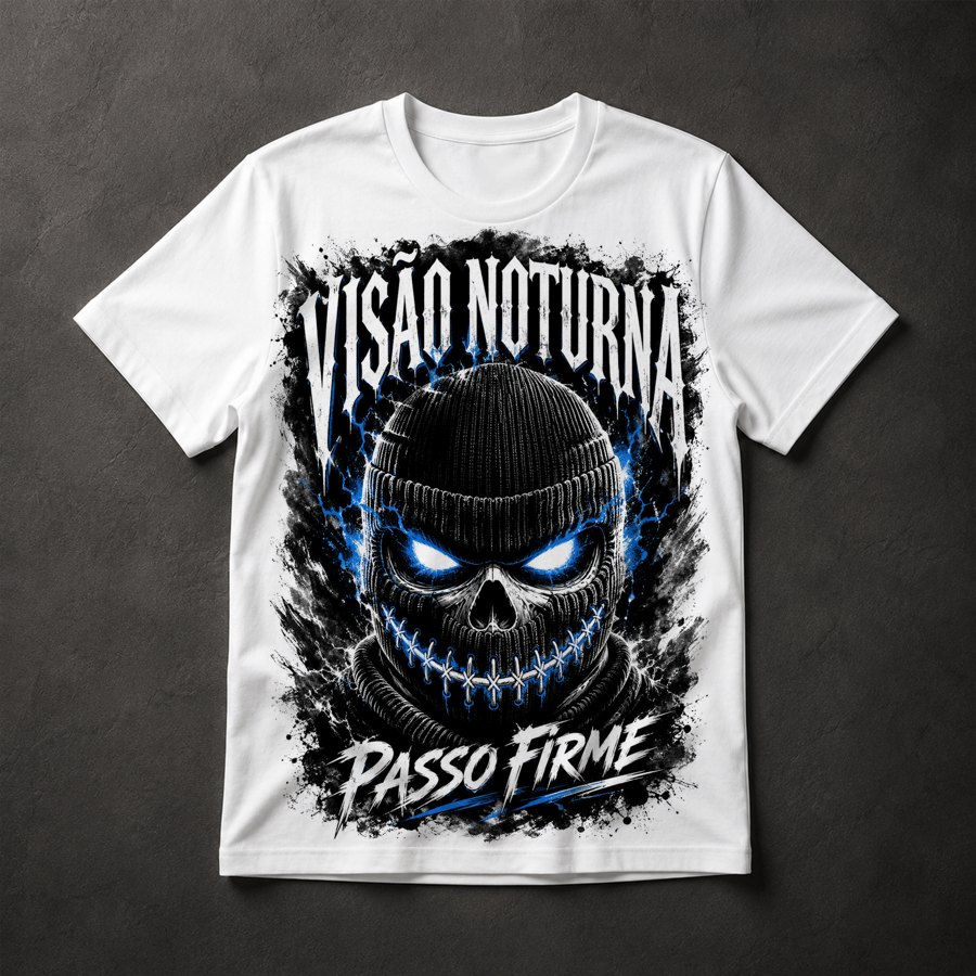 Camiseta Caveira Balaclava