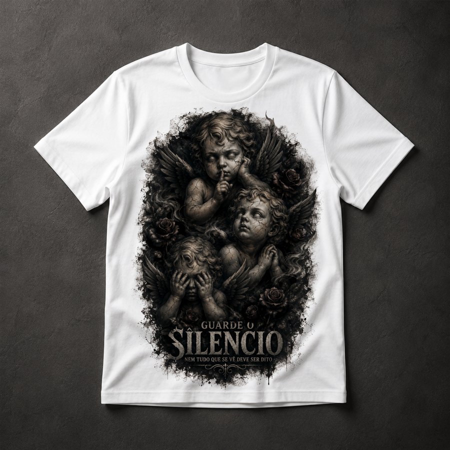 Camiseta Querubins Silêncio