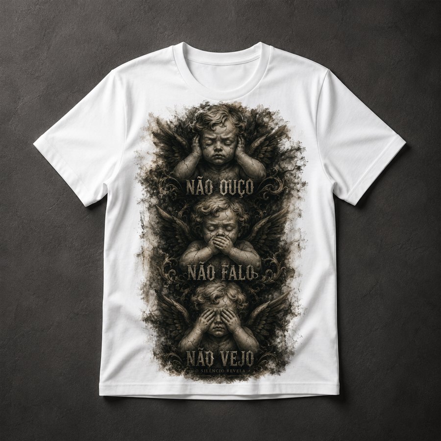 Camiseta Três Anjos Sábios