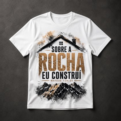 Camiseta Sobre a Rocha