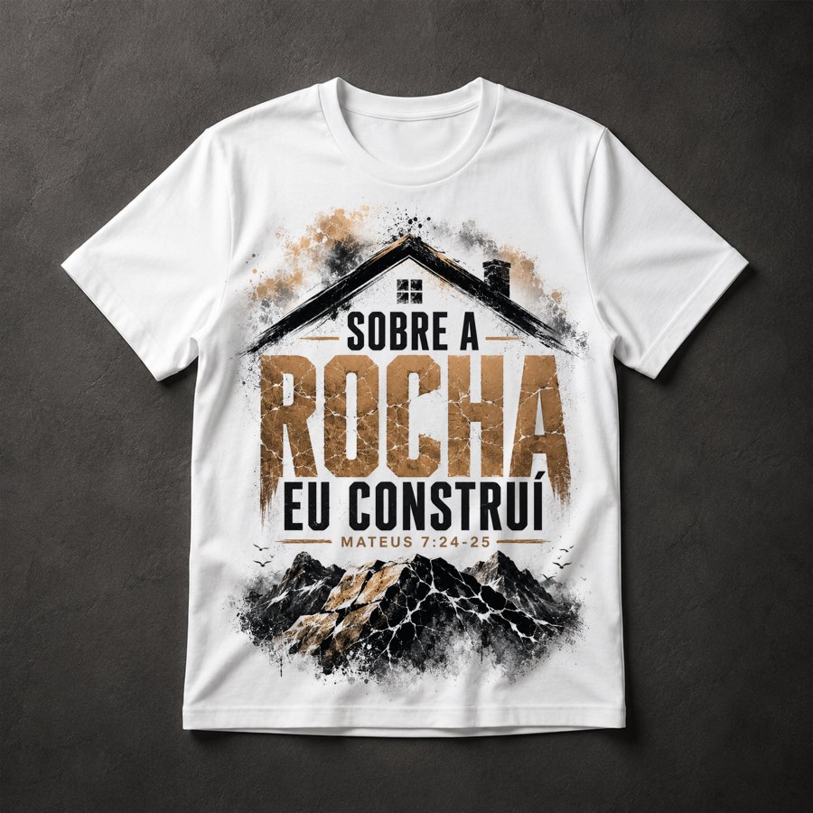 Camiseta Sobre a Rocha