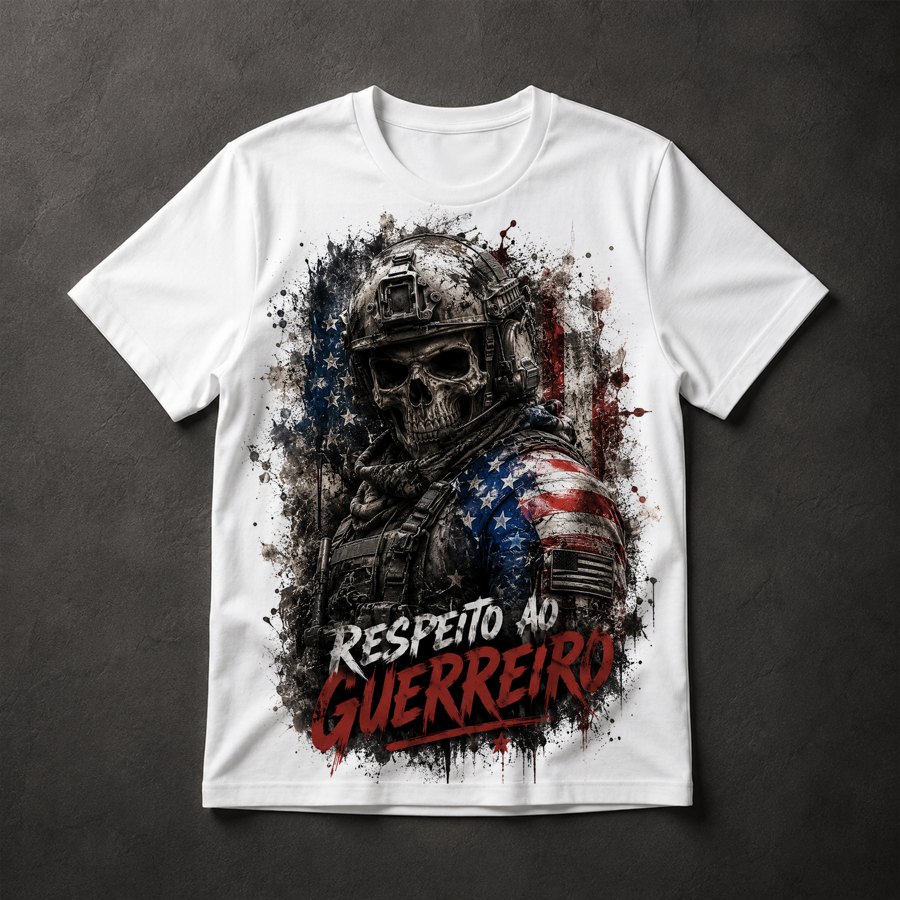 Camiseta Caveira Soldado