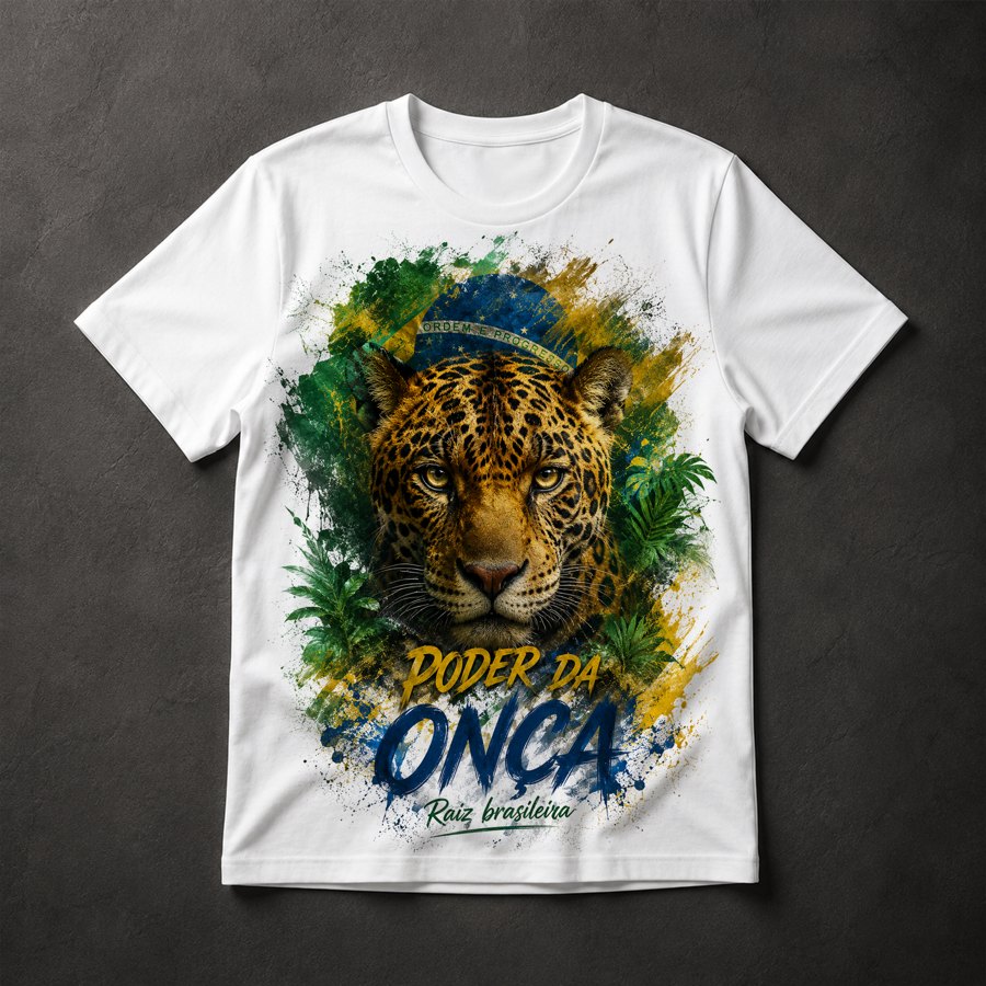 Camiseta Onça Pintada Brasil