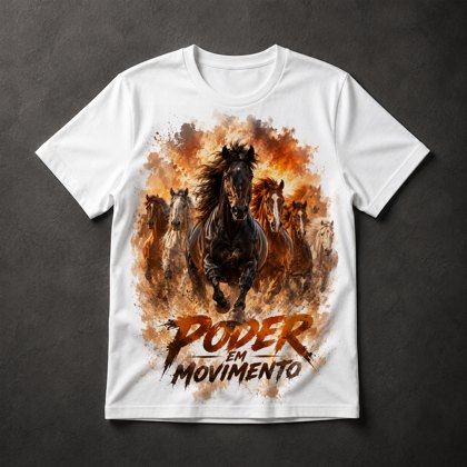 Camiseta Cavalos Selvagens