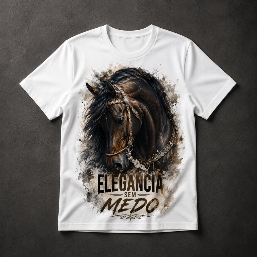 Camiseta Cavalo Elegância