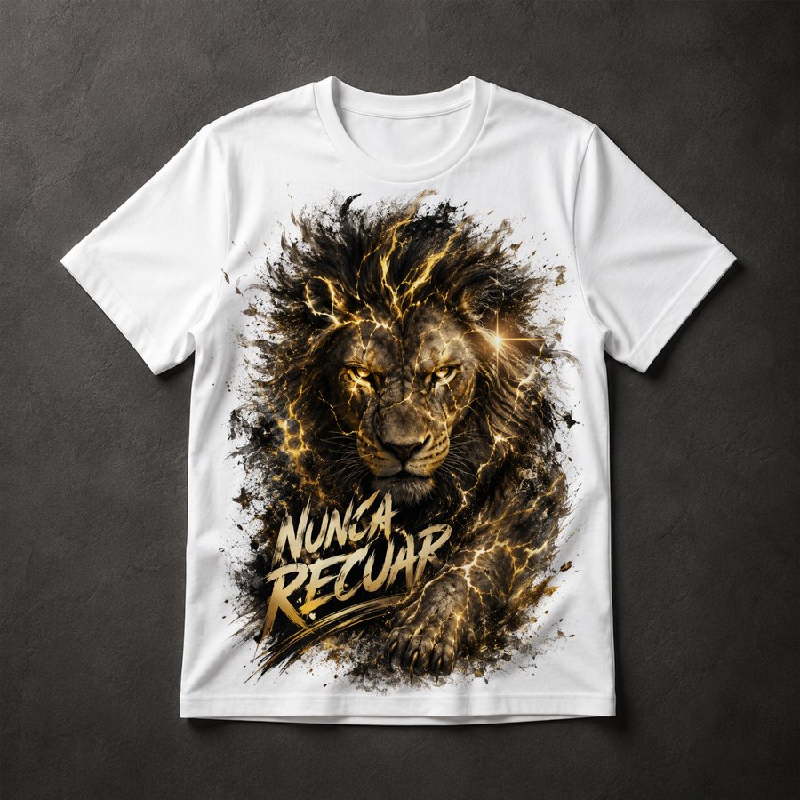 Camiseta Leão Dourado