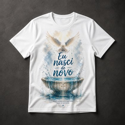 Camiseta Batismo Cristão