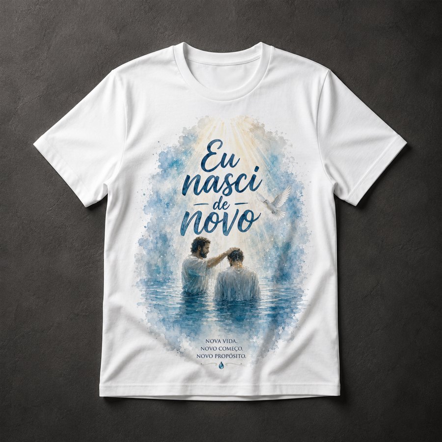 Camiseta Batismo Cristão