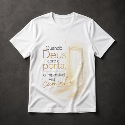 Camiseta Frase Gospel