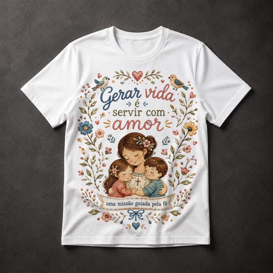 Camiseta Mãe e Filhos