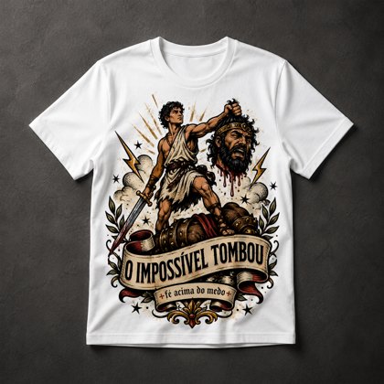 Camiseta David e Golias