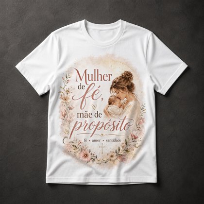 Camiseta Fé e Maternidade